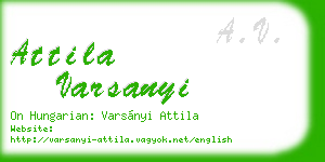 attila varsanyi business card